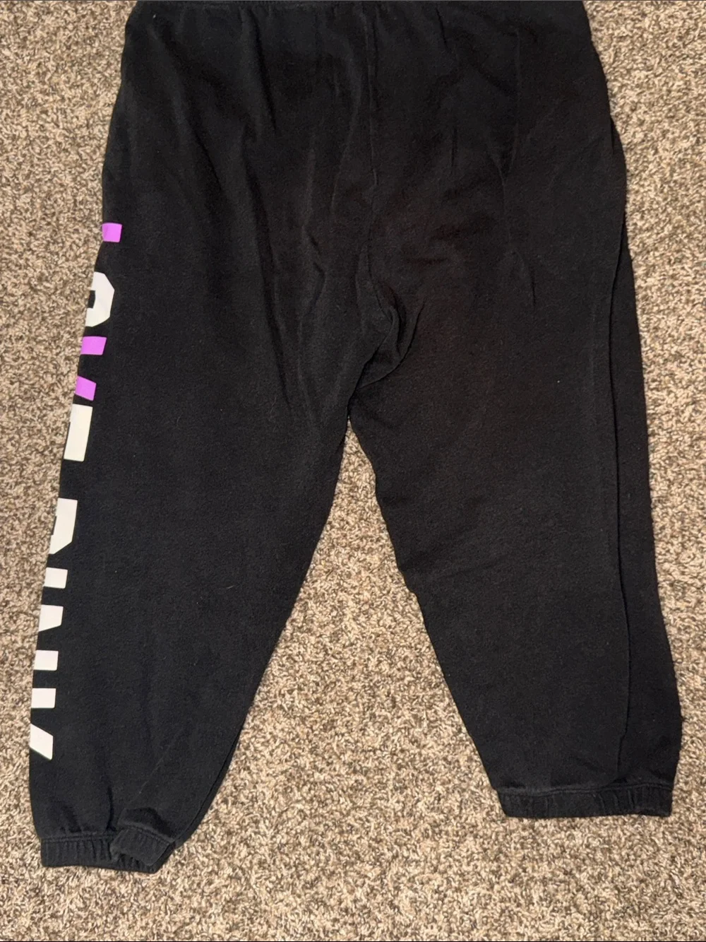 PINK Victoria's Secret Black Crop Sweats size Small